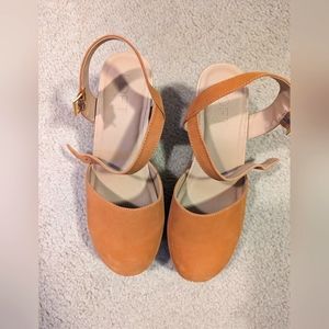 Loft clog wide heel sandals size 8